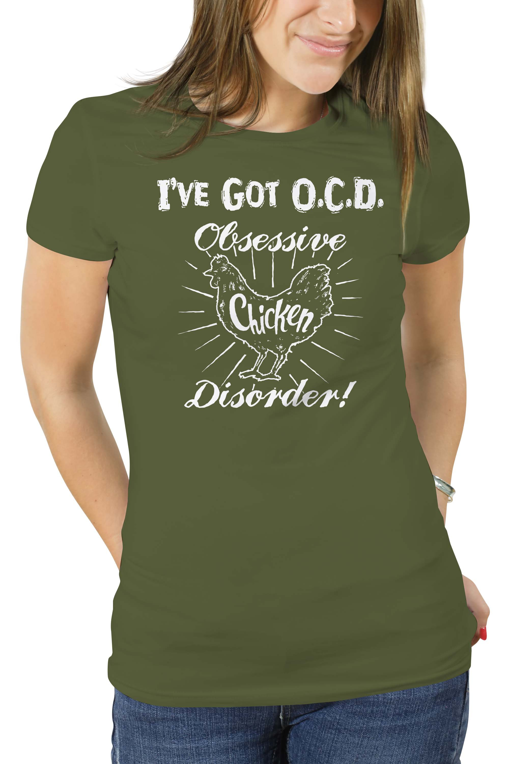 Obsessive Chicken Disorder Shirt – Funny Chicken Shirt – Chicken T ...